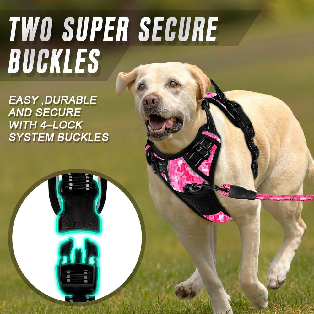 BARKBAY No Pull Harness top handle for quick control during outings