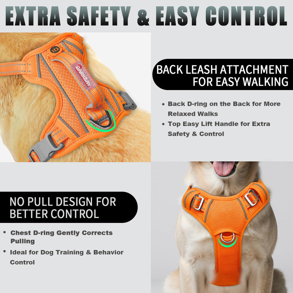 BARKBAY breathable air mesh keeps dogs cooler during warm-weather walks.