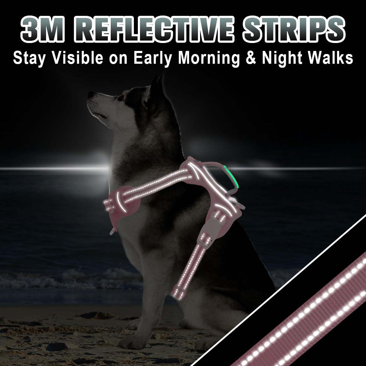 BARKBAY breathable air mesh keeps dogs cool on hot days.