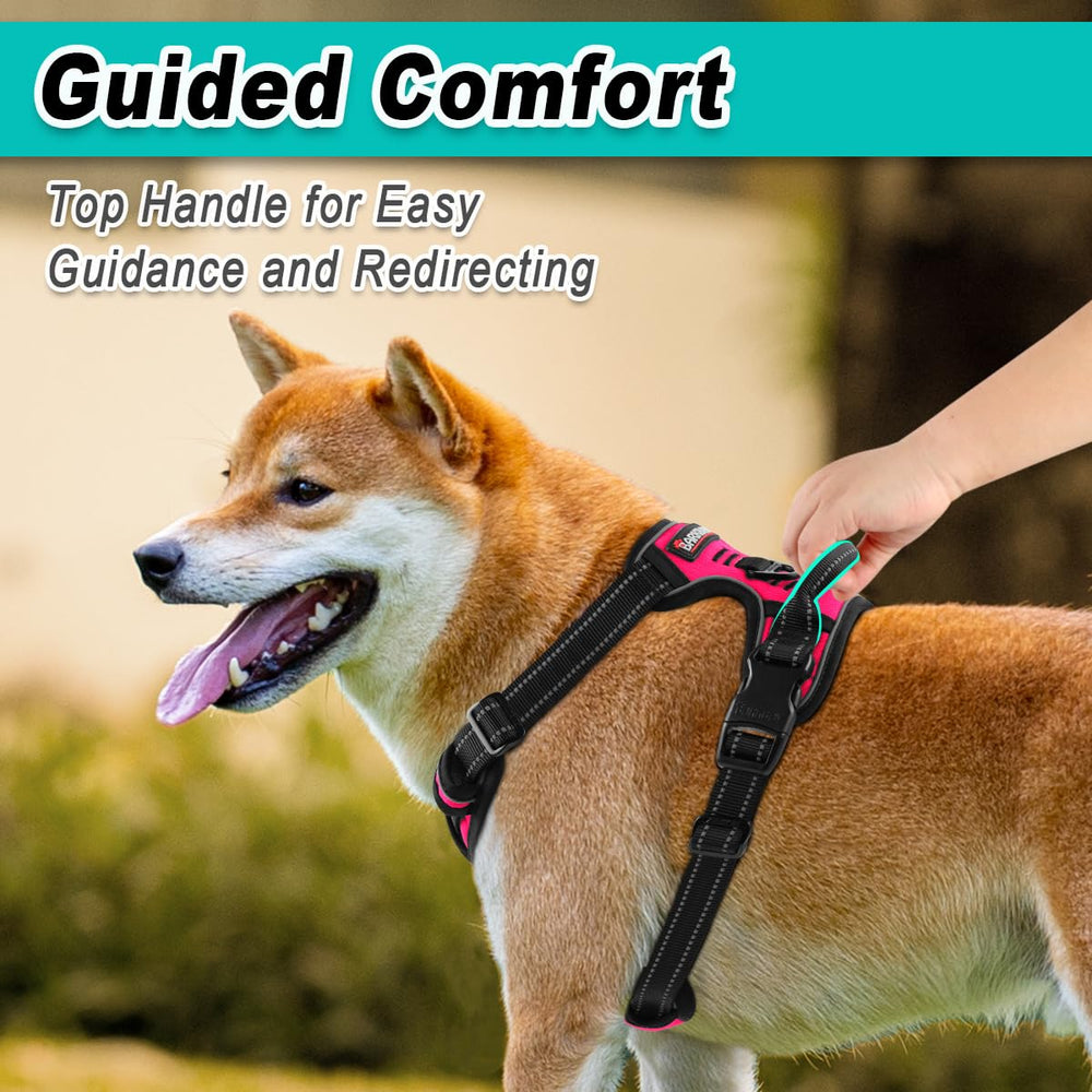 BARKBAY No-Pull Harness durable Oxford fabric for outdoor use.