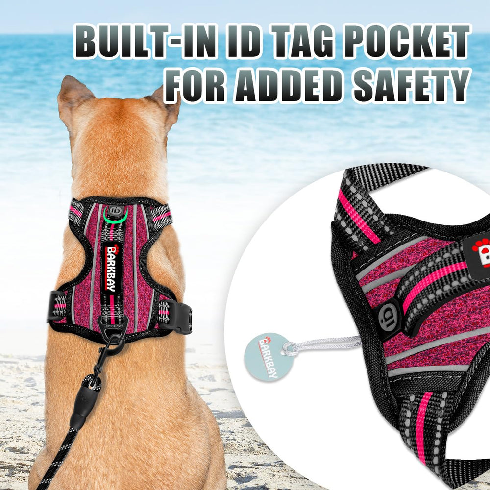 BARKBAY harness with ID tag pocket for quick identification
