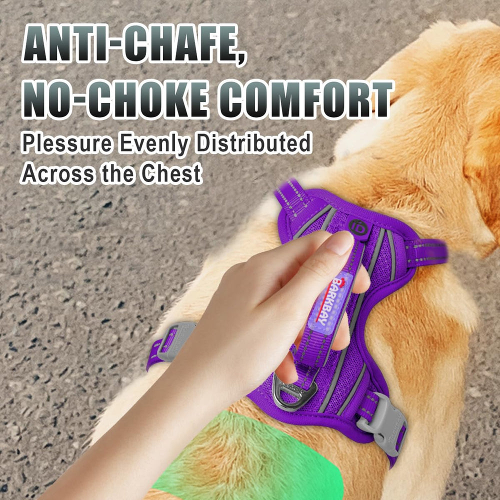 BARKBAY Reflective strips boost visibility during low-light walks.