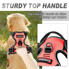 BARKBAY no-rip nylon harness with anti-chafe padding