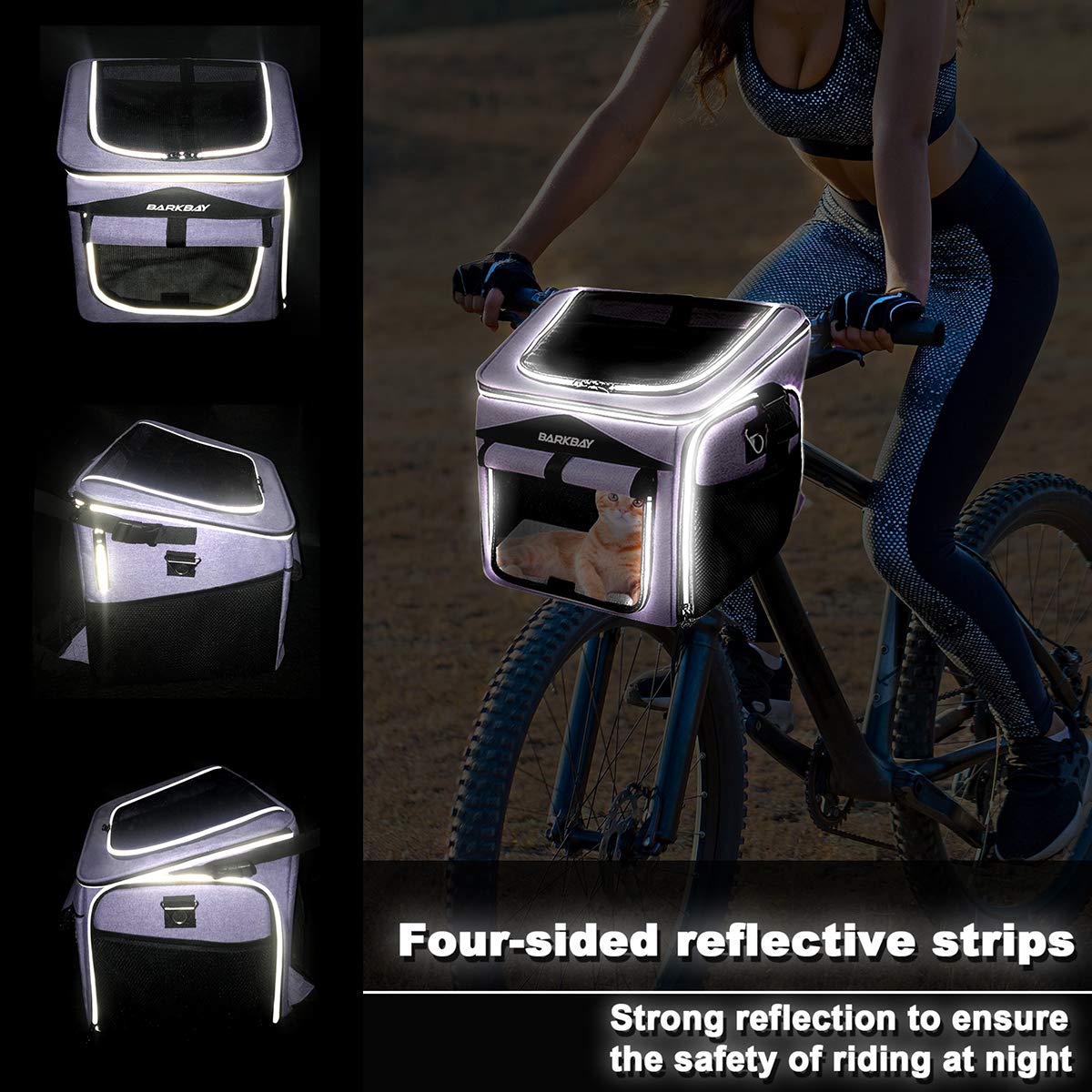 BARKBAY reflective tapes emphasize safety for evening rides
