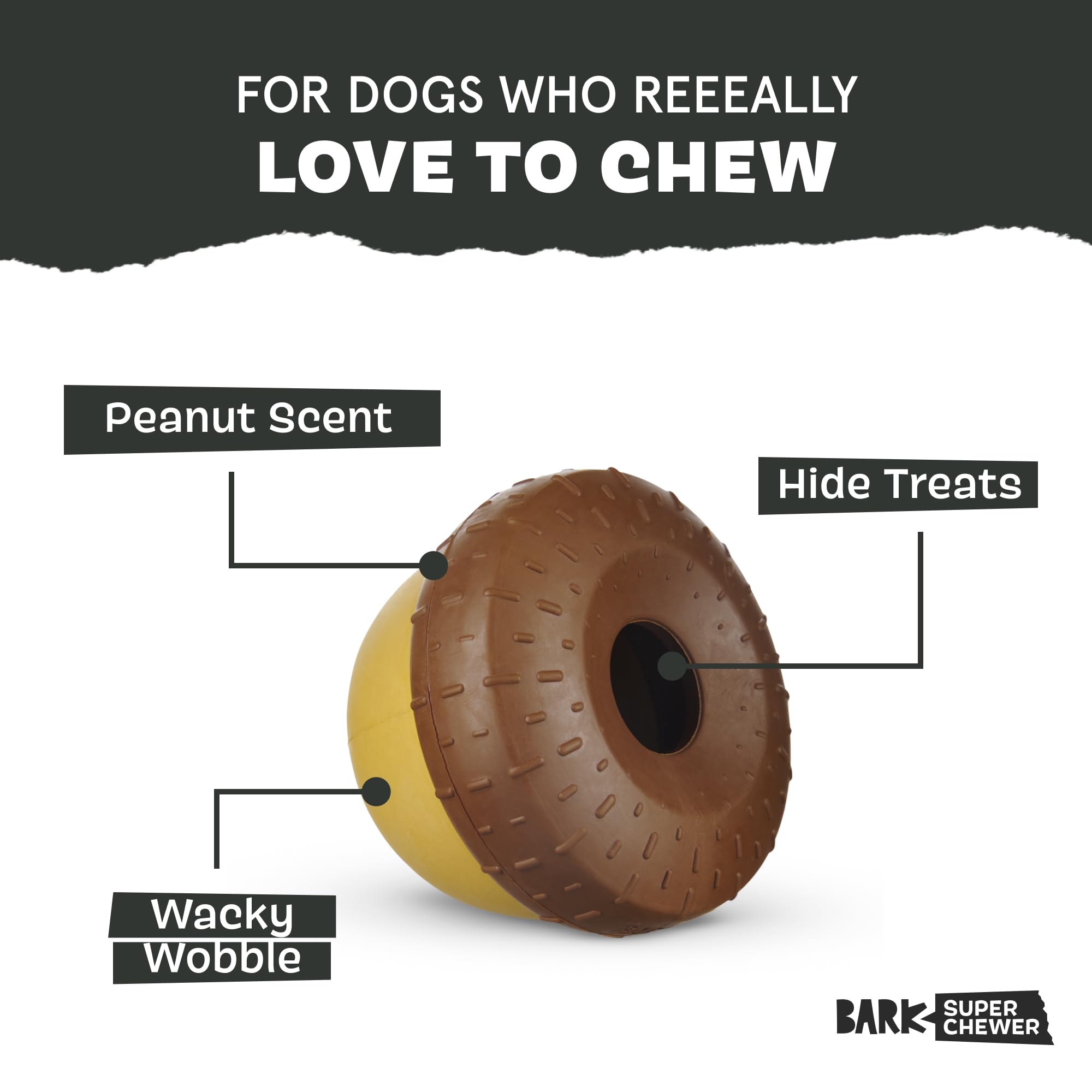 BarkBox Acornucopia wobble action keeps pups solving