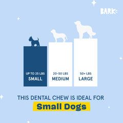 BarkBox Bright dental stick helps promote a cleaner mouth and breath.