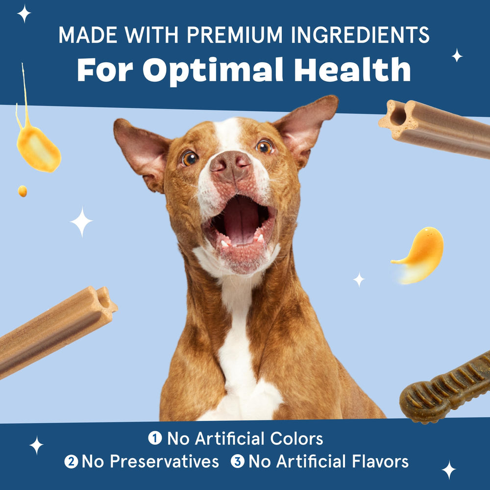 BarkBox Bright dental stick contains no artificial colors or preservatives.