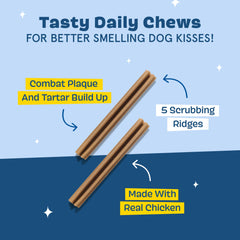 BarkBox Bright dental sticks for large breeds clean hard-to-reach teeth.
