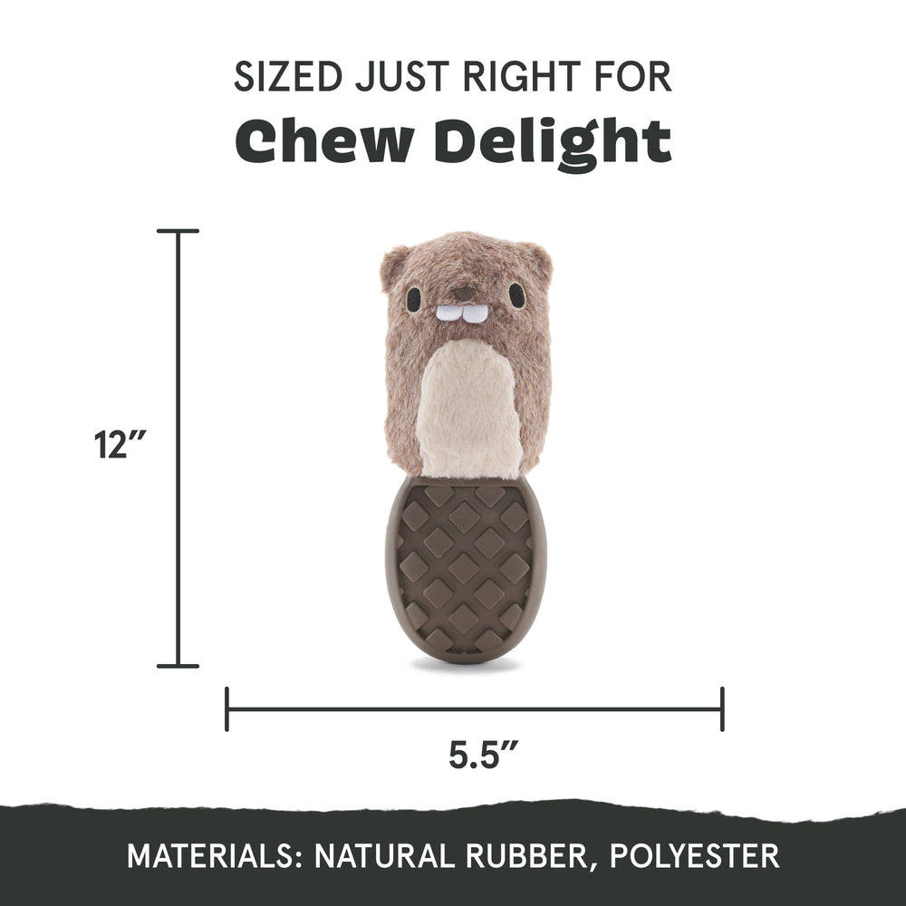 Buck Wild natural rubber core resists vigorous chewing.