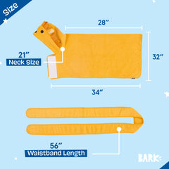 Barkbox bathrobe wrap tie snuggle for comfy drying and grooming