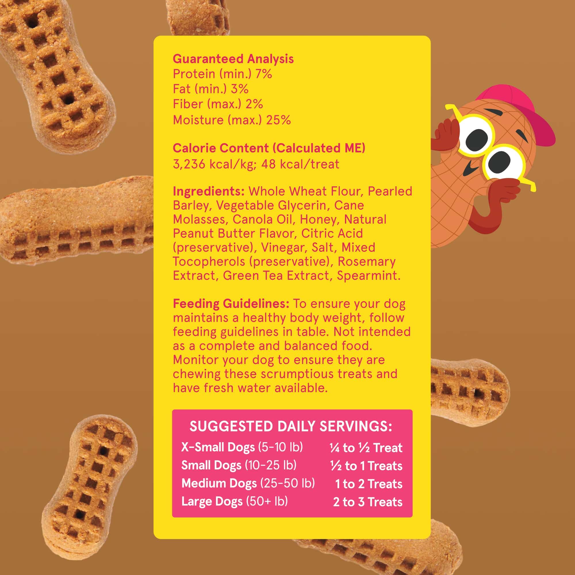 BarkBox Go Nutty nutritious grains graphic emphasizes balanced, wholesome snacking for dogs.