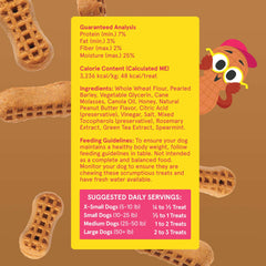 BarkBox Go Nutty nutritious grains graphic emphasizes balanced, wholesome snacking for dogs.