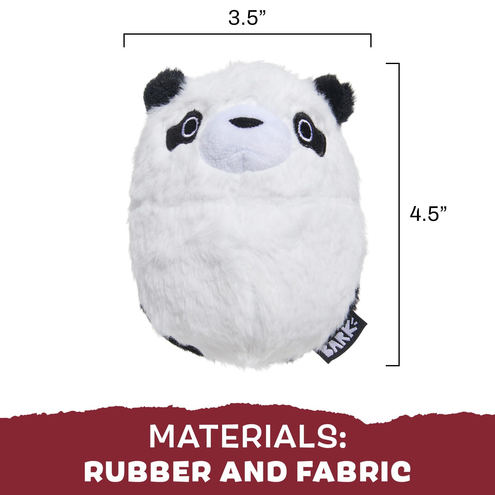 Panda multi-layer toy designed for heavy-duty chewing and play.