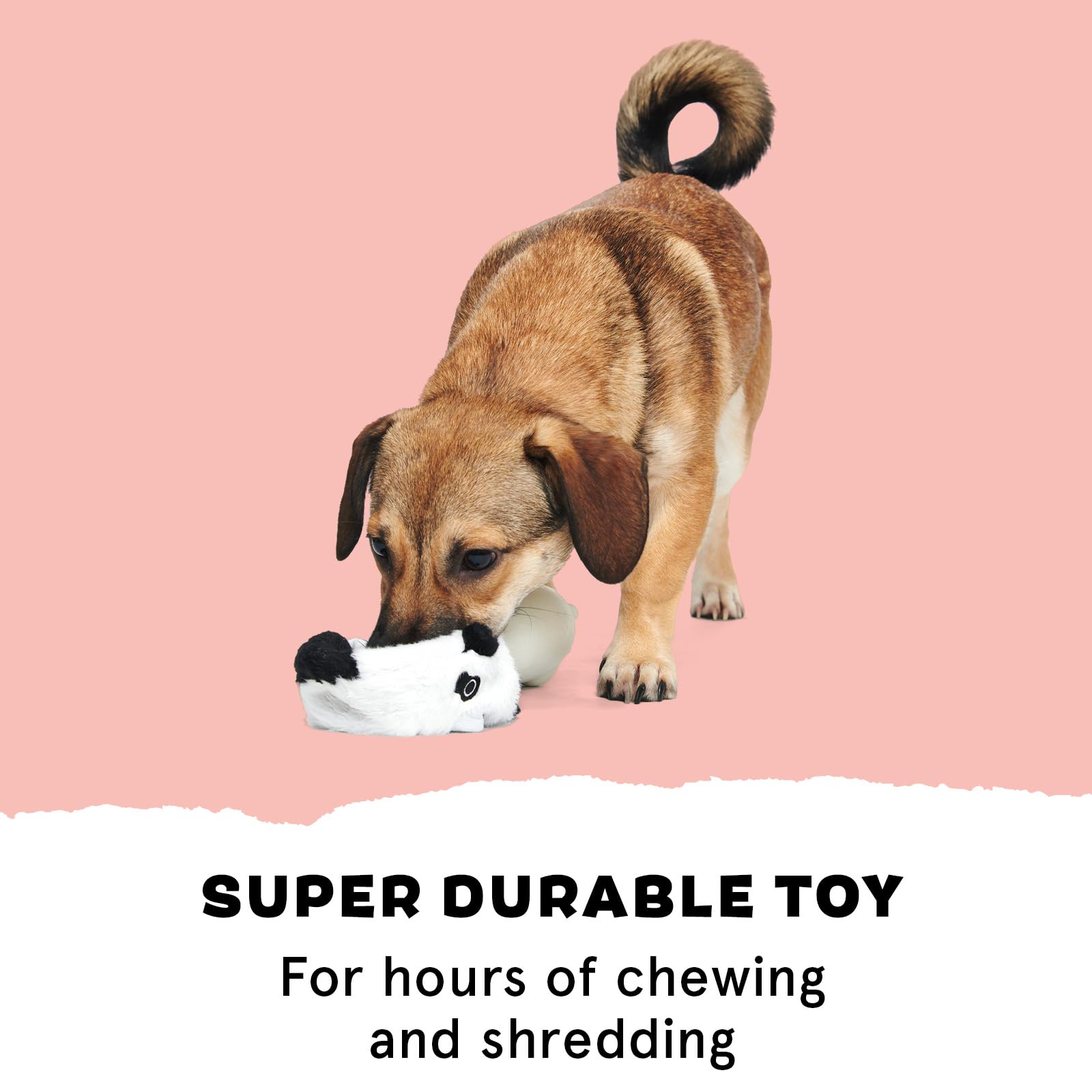 Panda toy thoroughly tested for safe, engaging playtime.