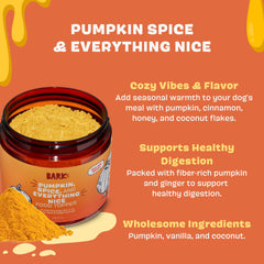 Barkbox-pumpkin-spice-treat-for-pups invites tasty, comforting meals for dogs.