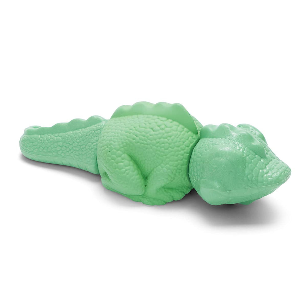 BarkBox Super Chewer Iguana durable toy with rugged texture for aggressive chewers