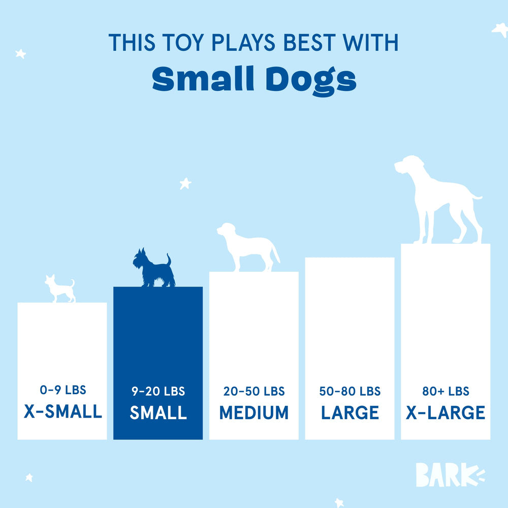 BarkBox Them Apples durable stitching withstands enthusiastic chewing sessions.