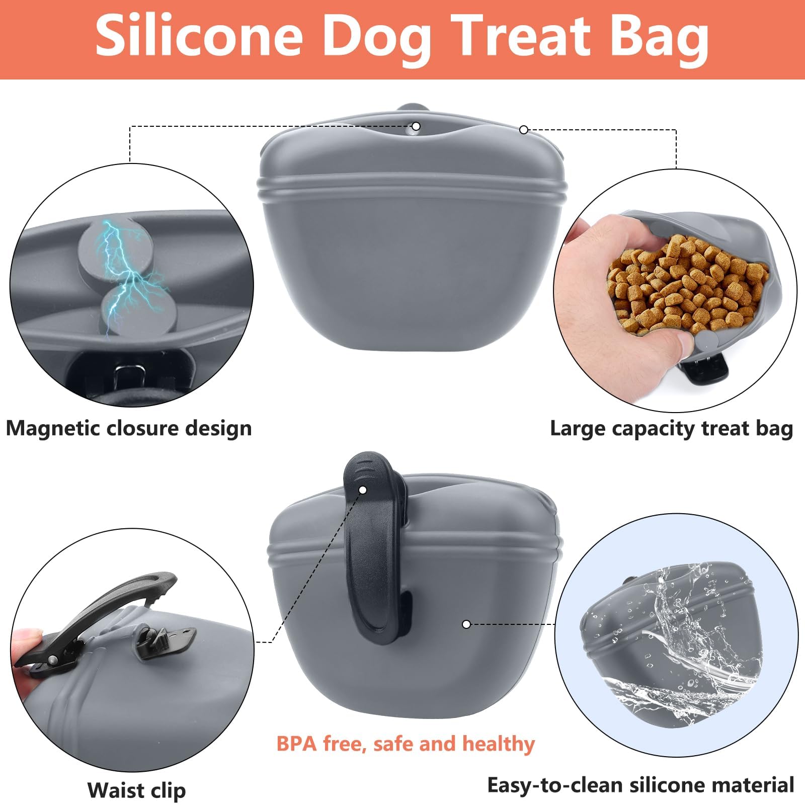 BARKIE dog clicker dark-green shown for positive reinforcement training cues.