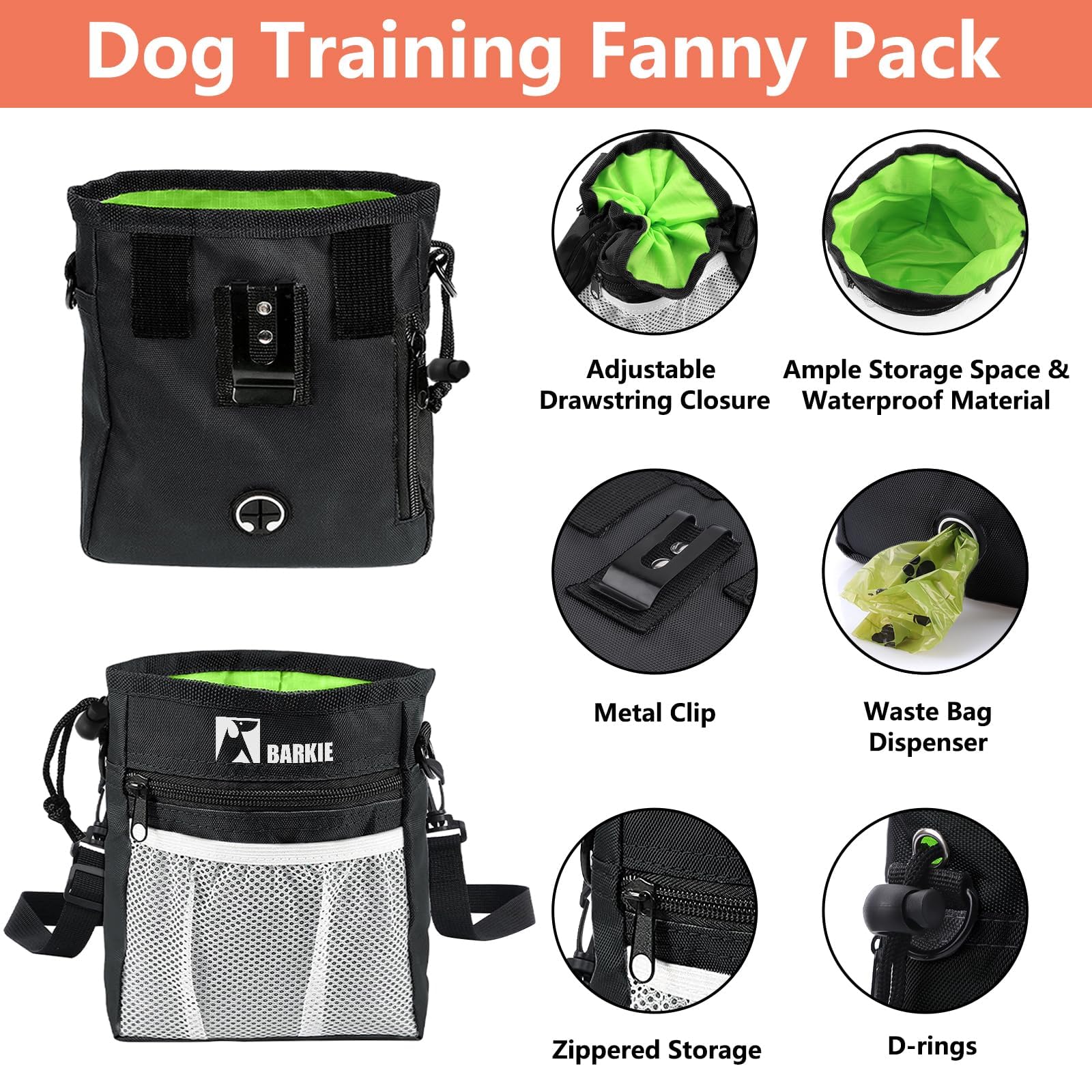 BARKIE treat pouch keeps rewards clean and reachable outdoors