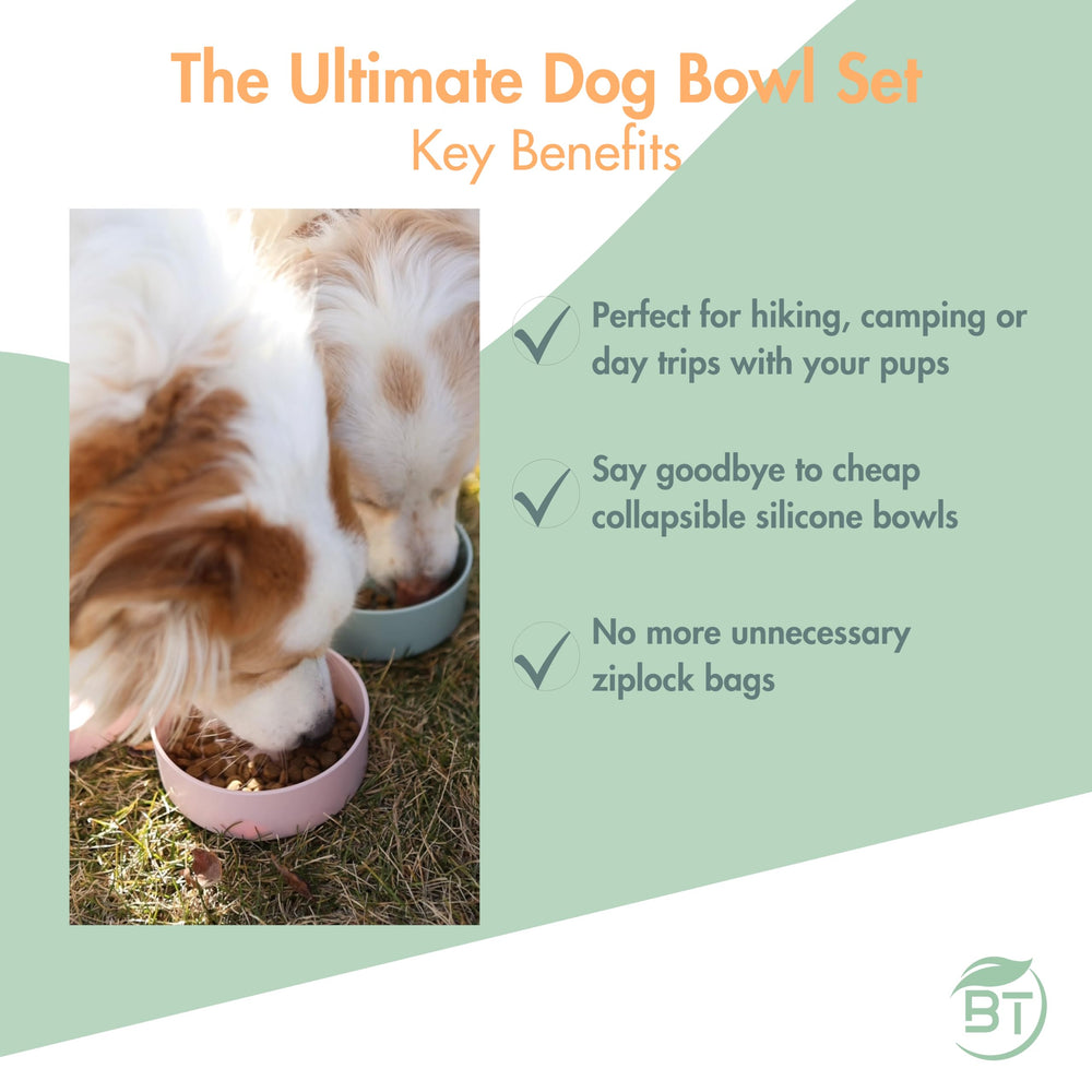 Barkin' Trails non-slip bottom keeps bowls from tipping during meals