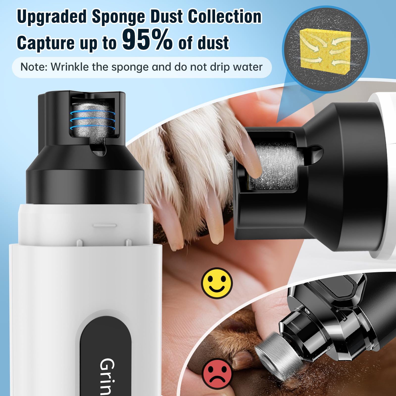 Barkitty grinder digital display and LED light for precise grinding
