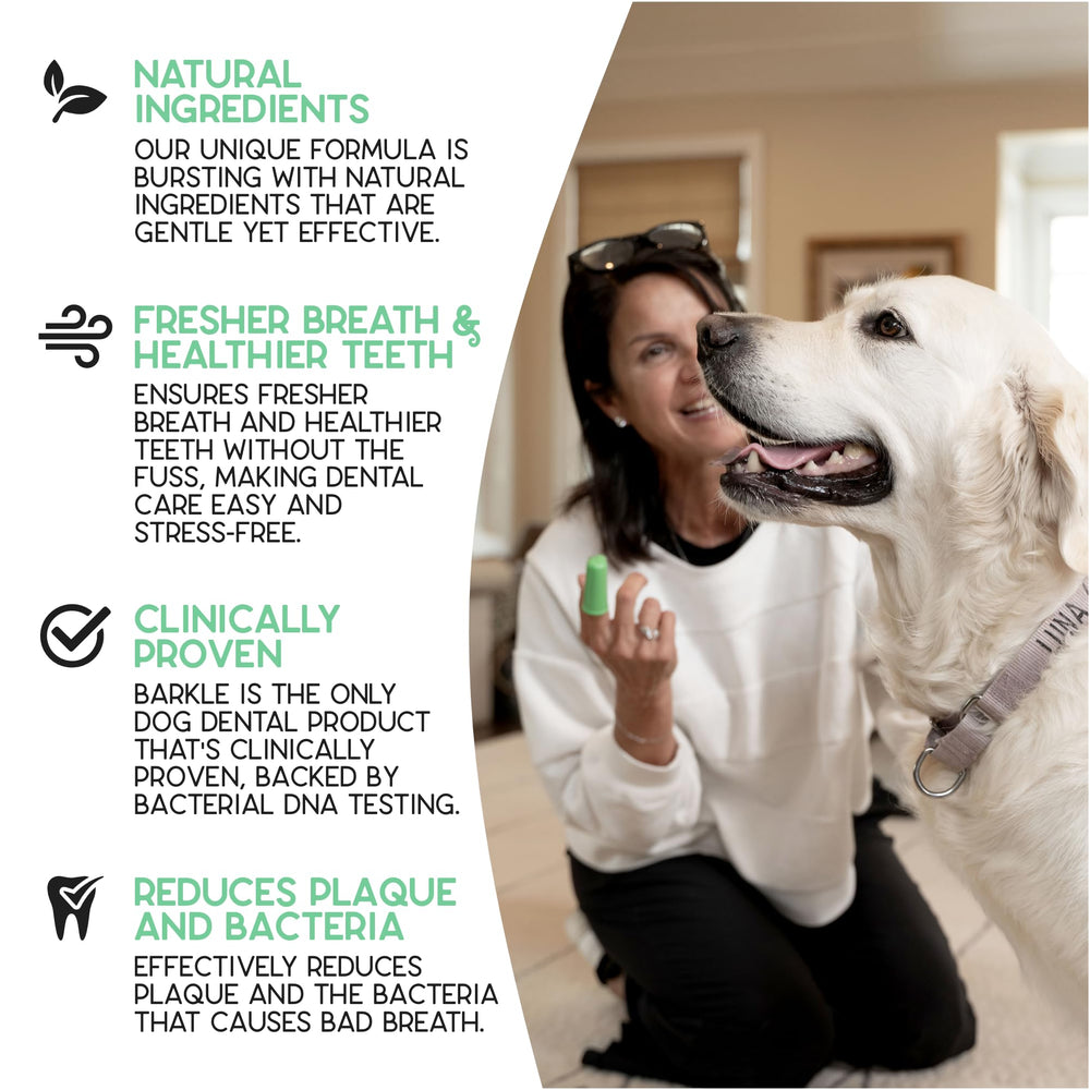 barkle proprietary formula supports science-backed care for healthier gums.