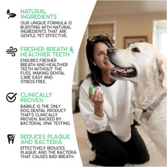 barkle proprietary formula supports science-backed care for healthier gums.