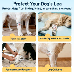 BARKLESS anti-licking sleeve close-up showing skin-safe protection