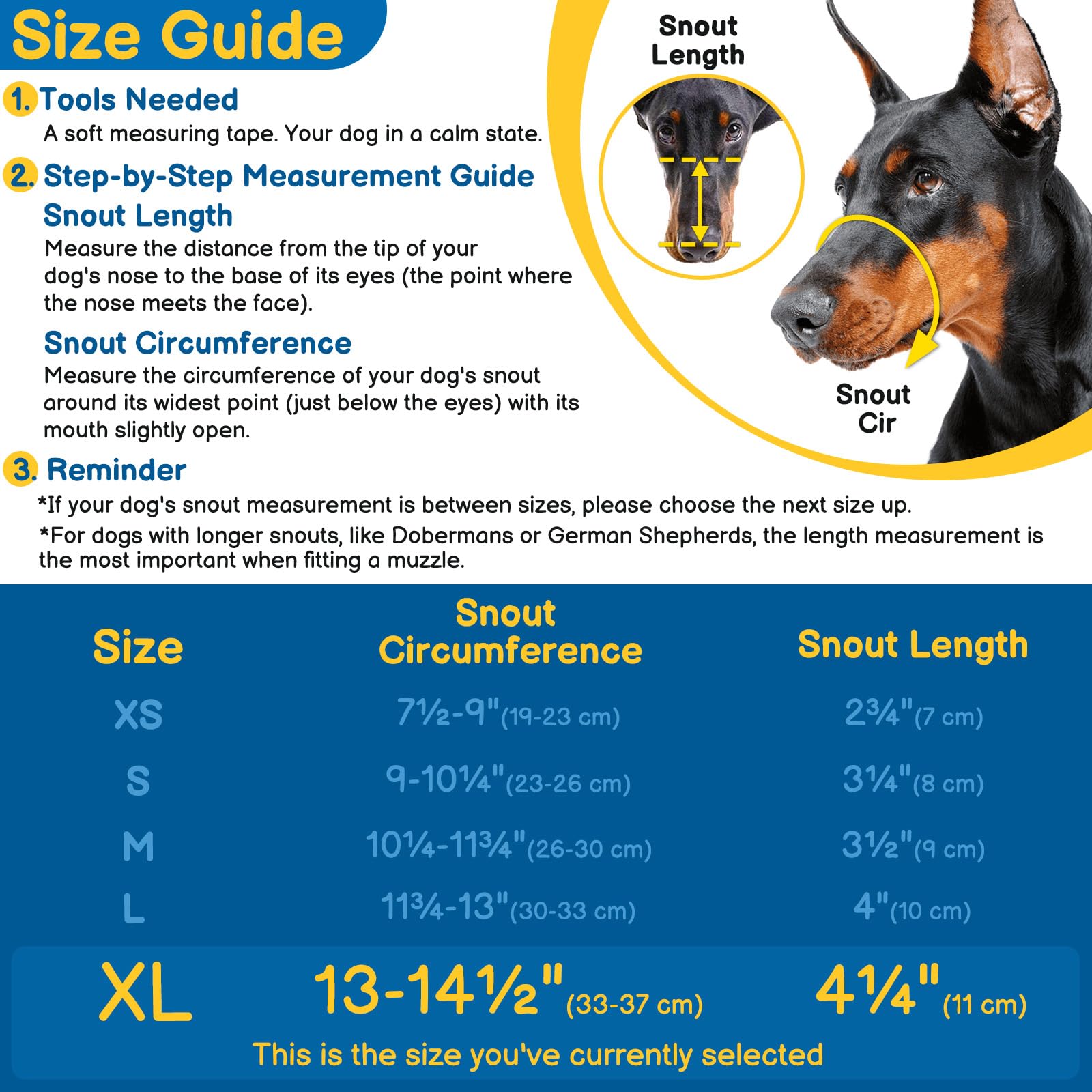 BARKLESS anti-scavenging muzzle prevents scavenging while allowing panting.