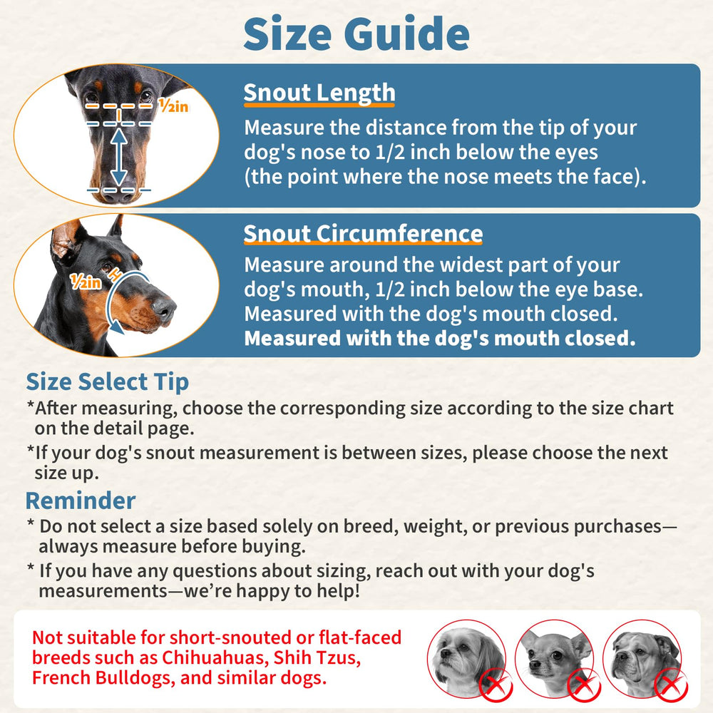 BARKLESS muzzle with reflective strap, nighttime visibility for safer walks.
