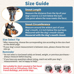 BARKLESS muzzle with reflective strap, nighttime visibility for safer walks.