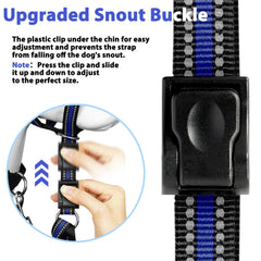 Reflective strips on the collar improve night-time visibility for safety.