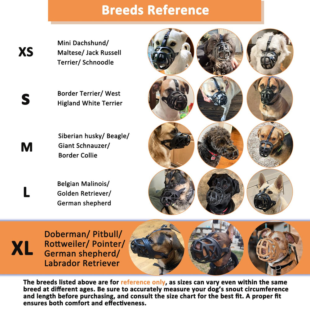 BARKLESS muzzle on a dog during vet visit or travel.