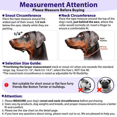 BARKLESS patented head collar redirects attention with comfortable wear.