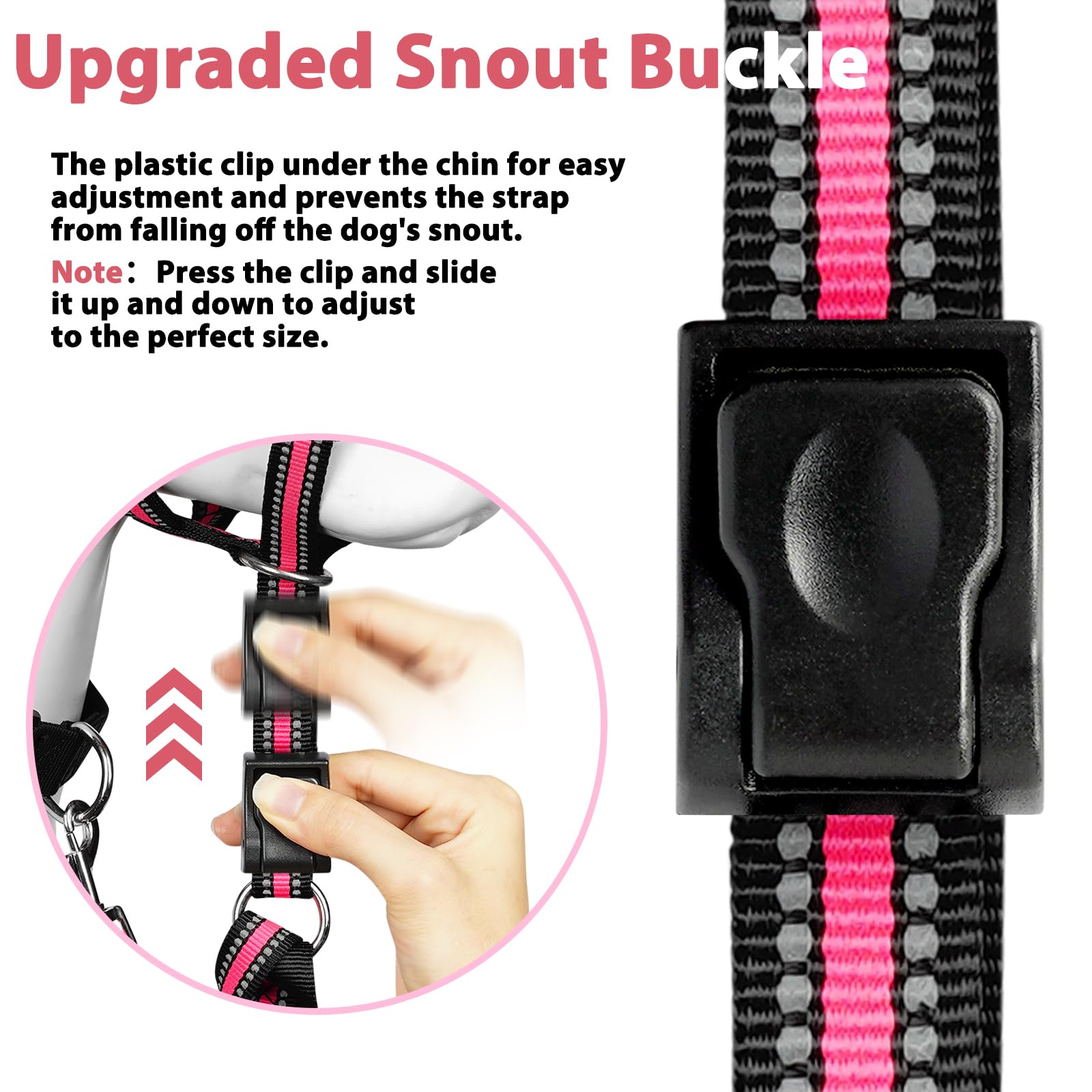 BARKLESS reflective stitching enhances visibility during night walks.