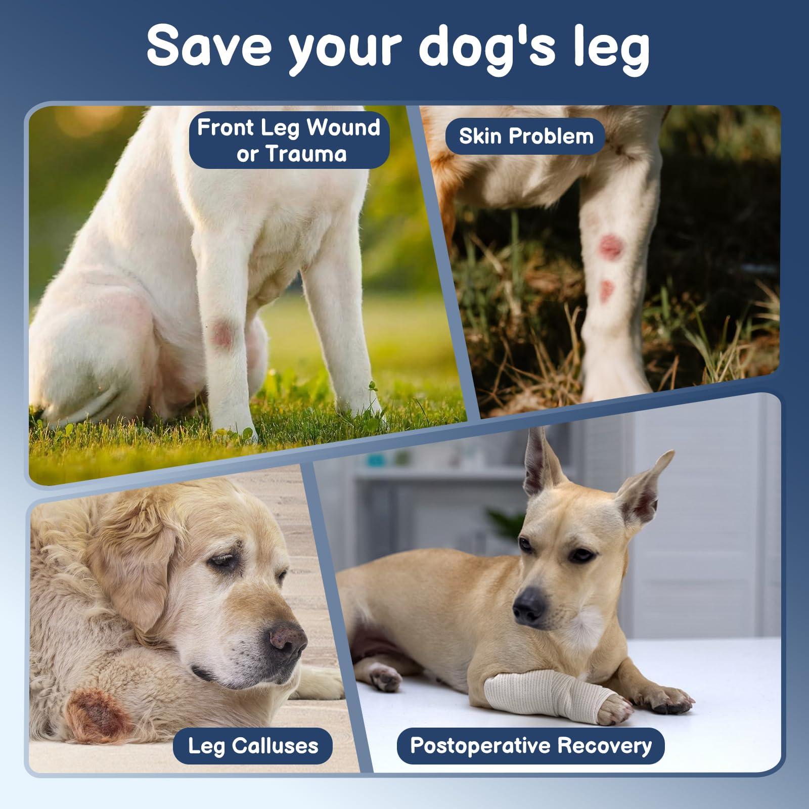 BARKLESS roll-up front leg sleeve for a customizable fit