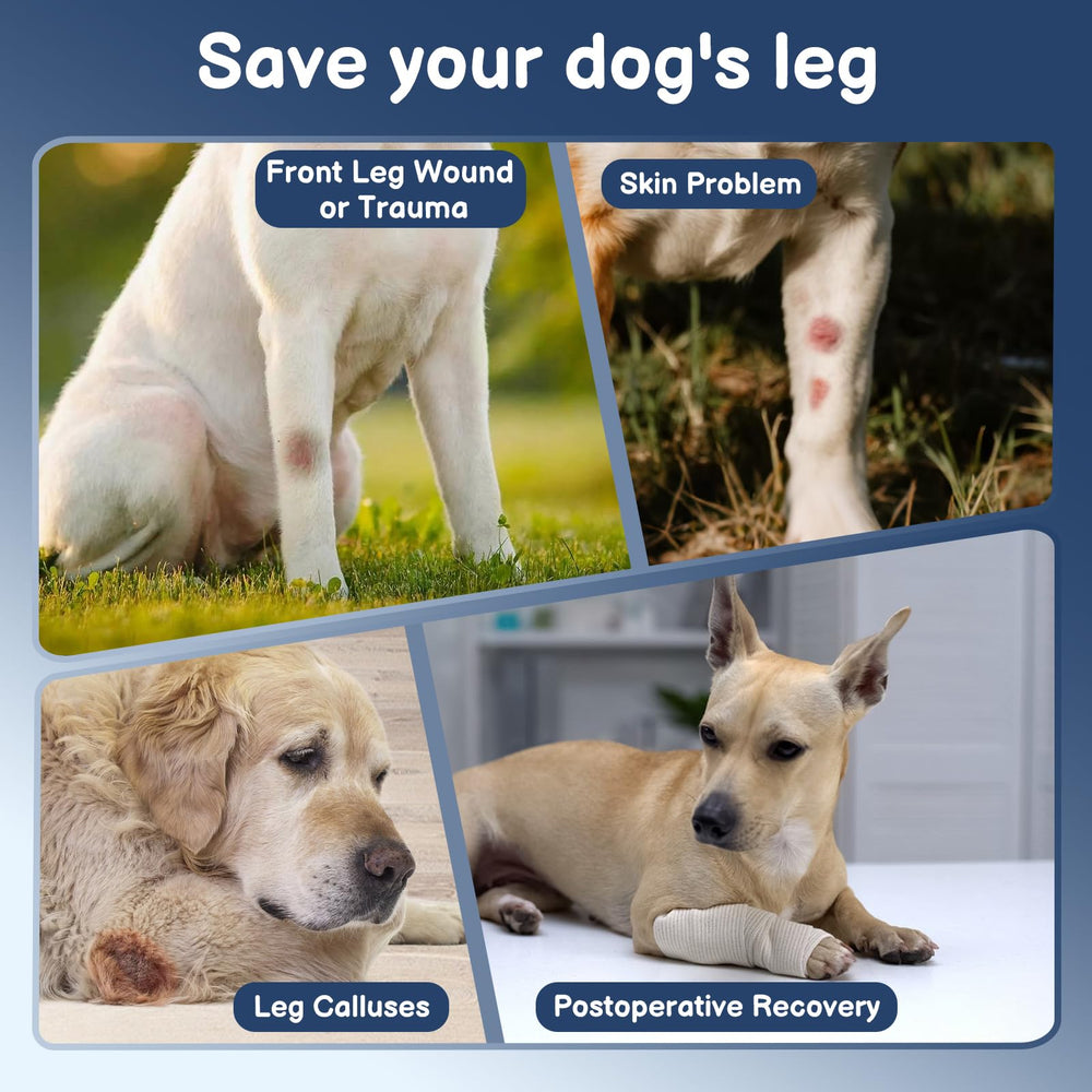 BARKLESS size guide front leg helps correct fitting for your dog.
