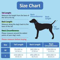 BARKLESS tail protector end bag closeup for quick wound checks