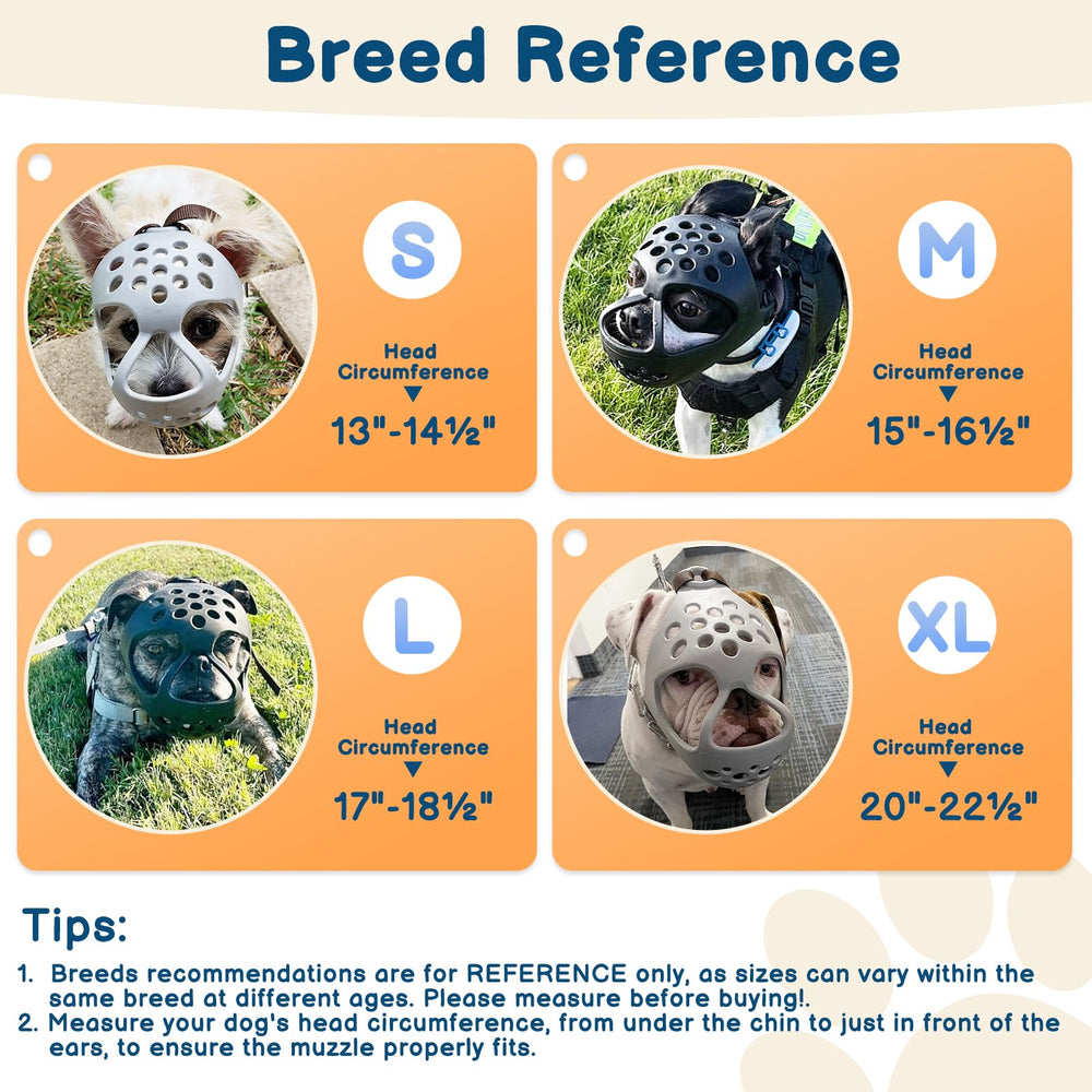 BARKLESS muzzle features wide eye holes to keep dogs aware of surroundings.