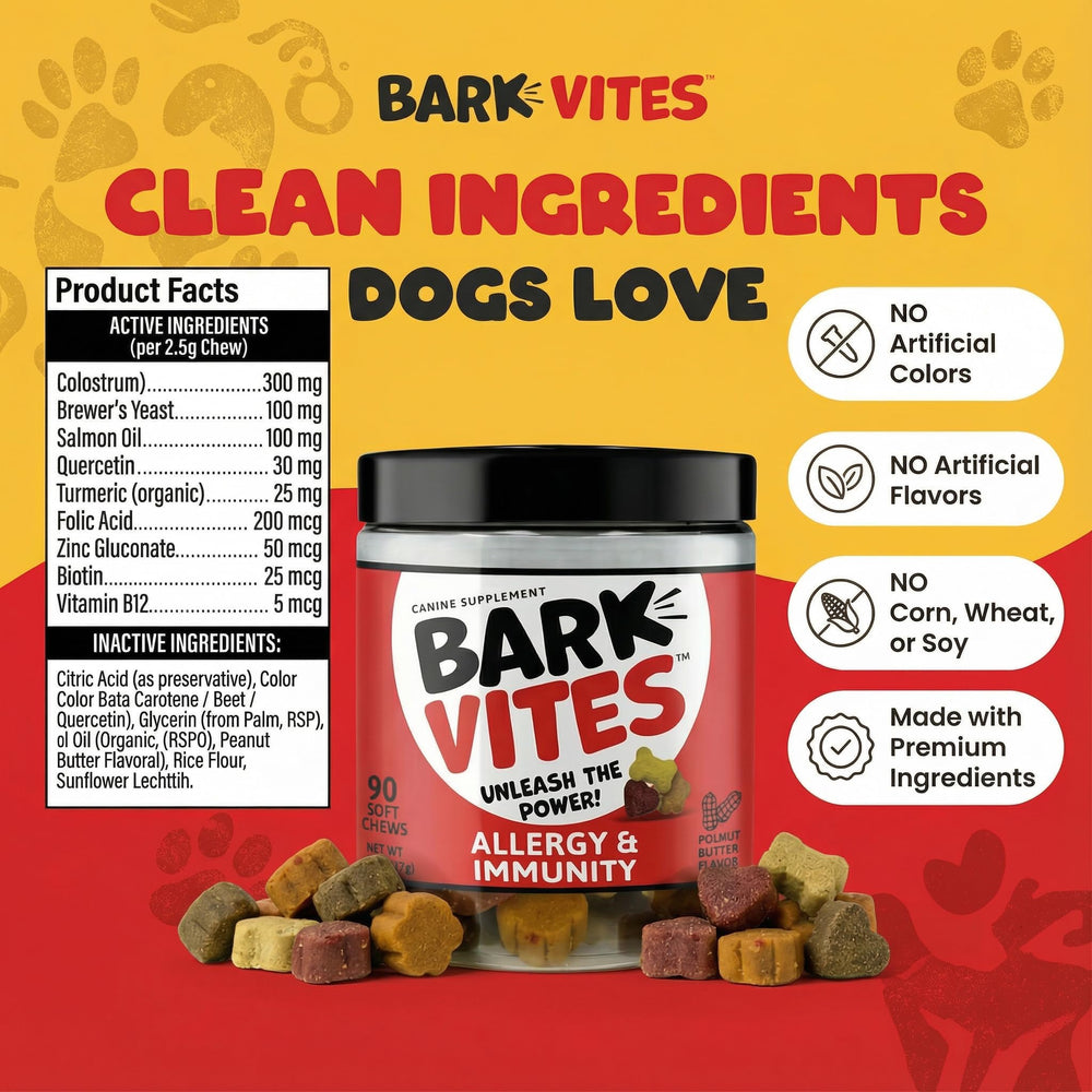 BarkVites Dog Gut Immune Support promotes balanced digestion and resilience