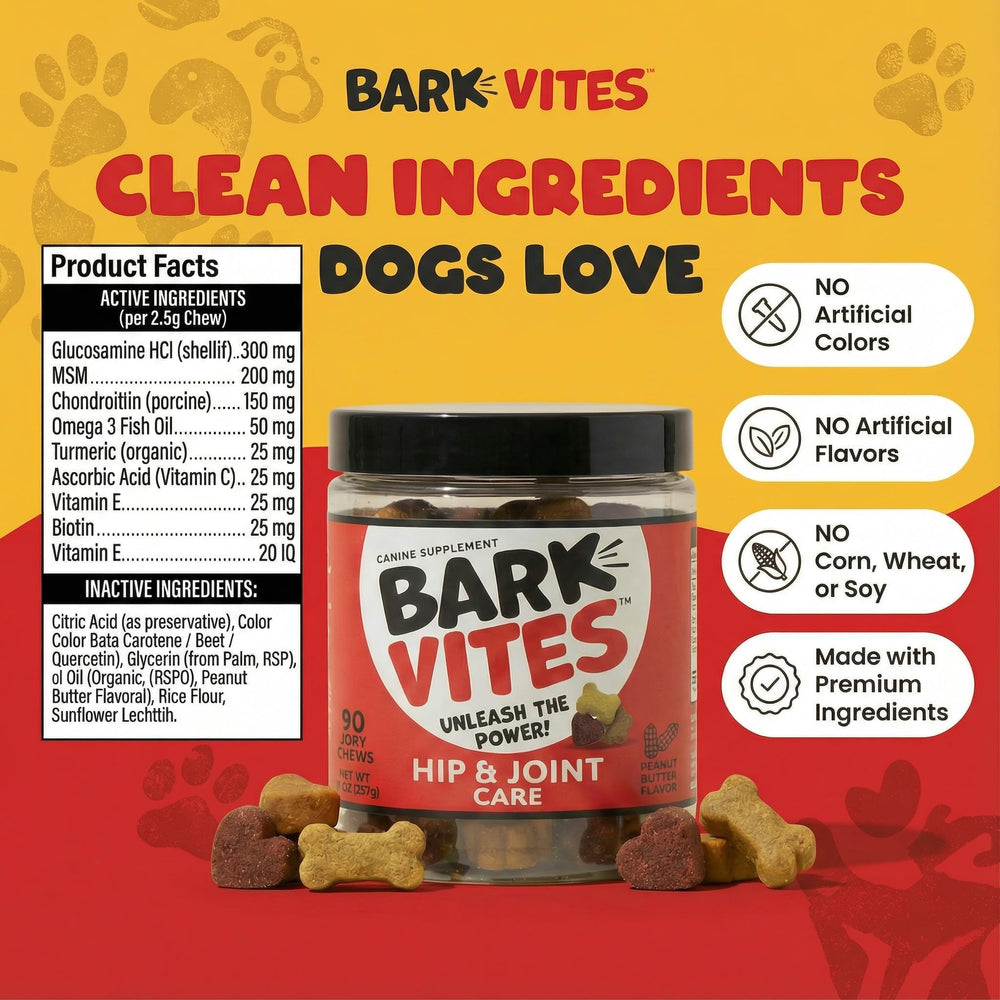 BarkVites-dog-joint-support-daily-use scene demonstrates simple daily dosing.
