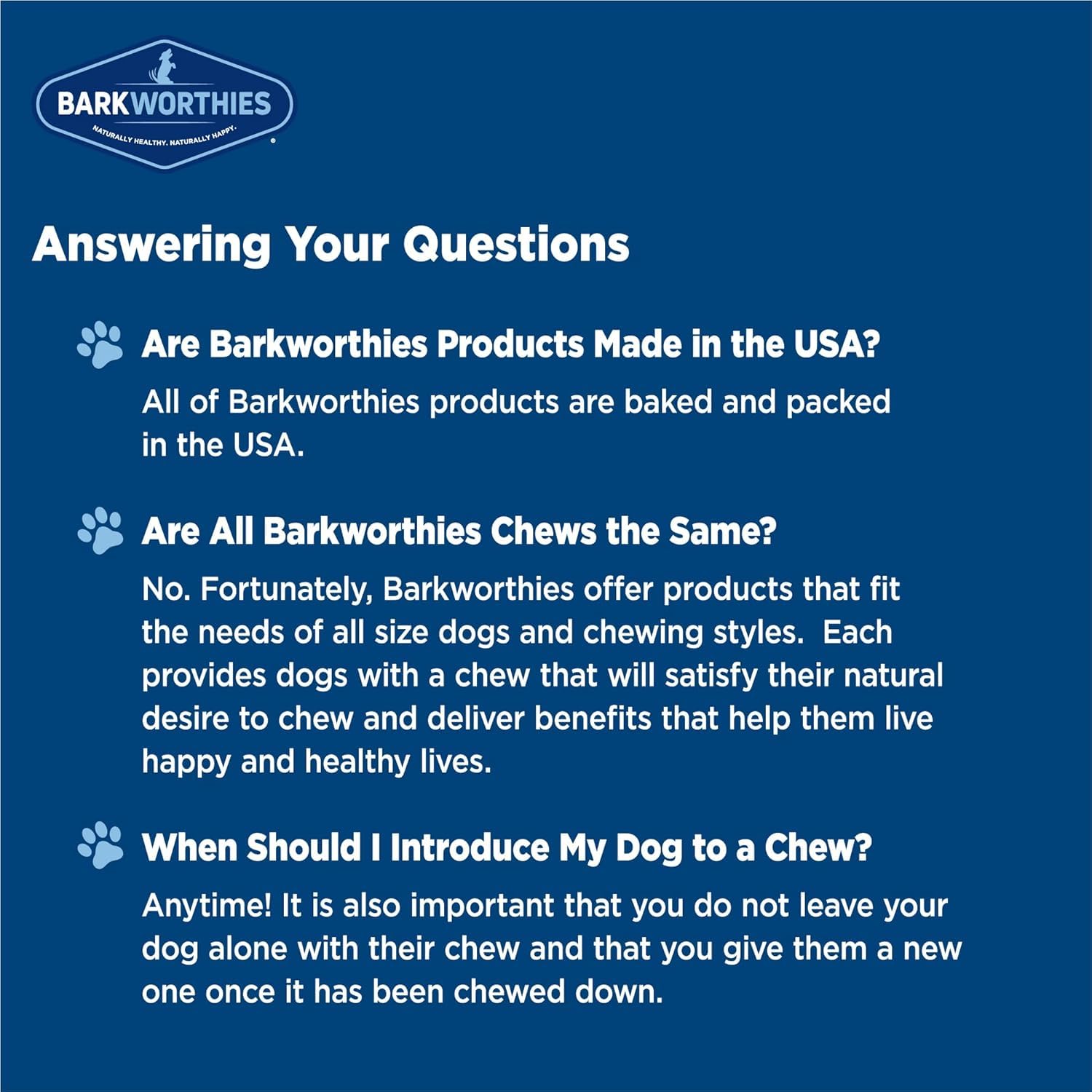 Durable Barkworthies chews designed for aggressive chewers