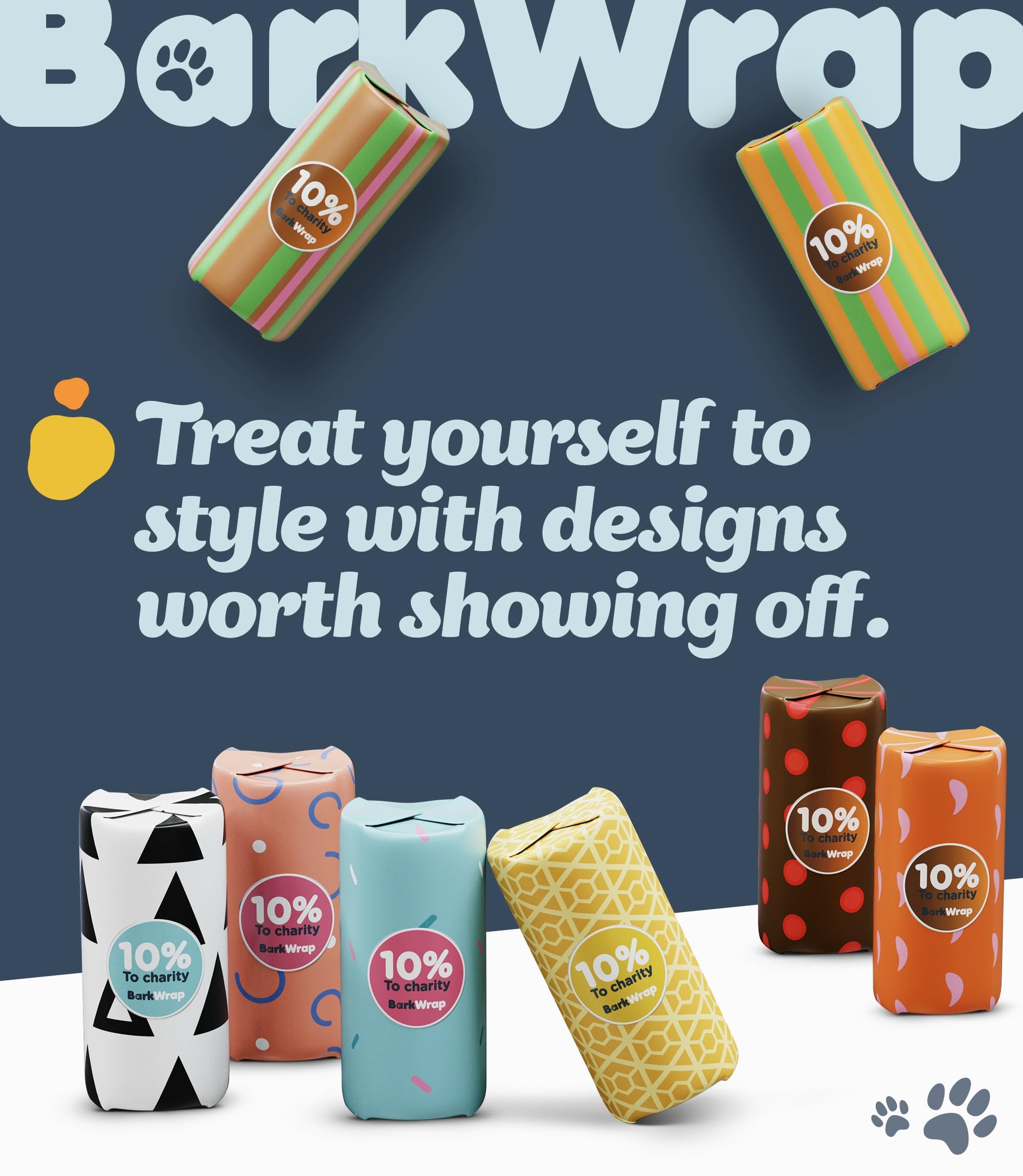 BARKWRAP BAG 20-micron leakproof bags seal in odors during walks.