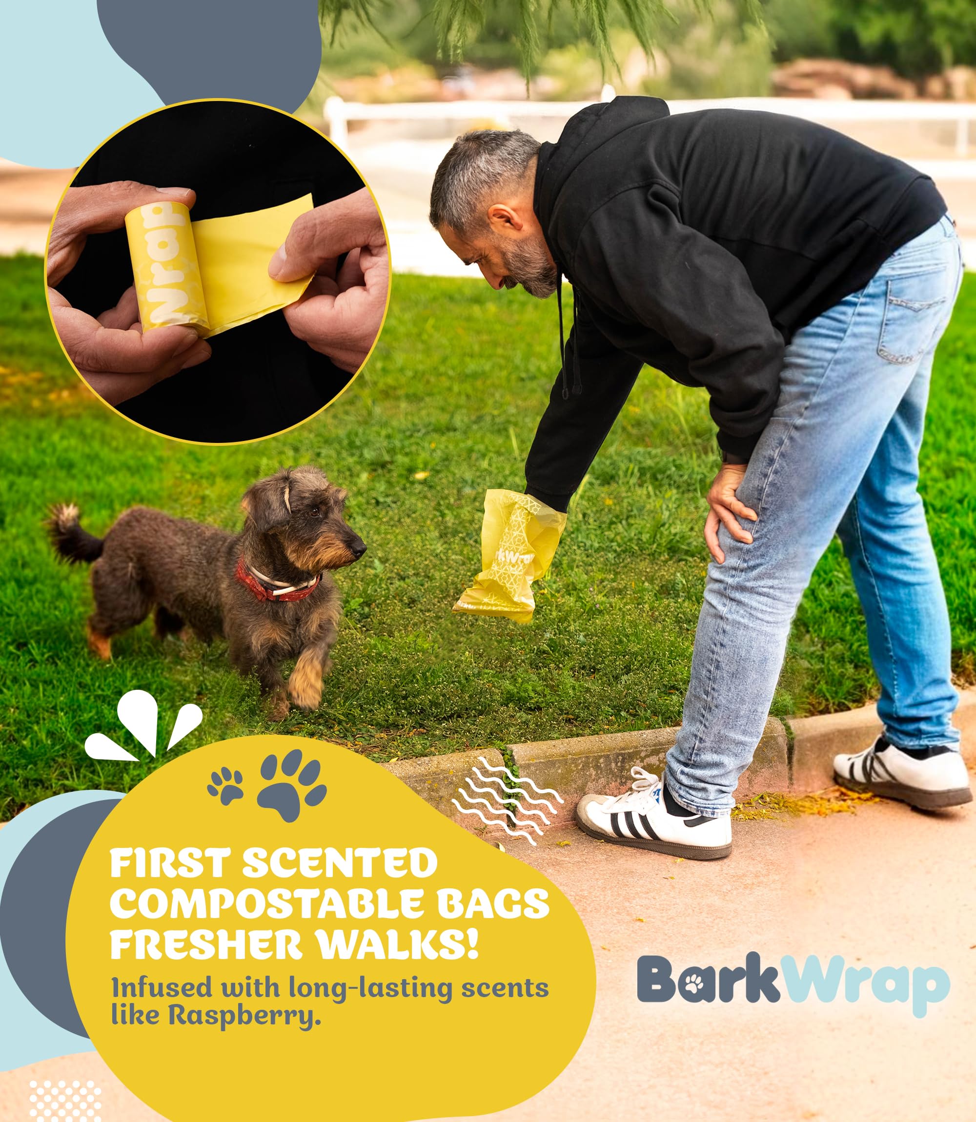 BARKWRAP BAG packaging made from 100% recycled materials.