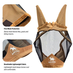BARN & STABLE soft fleece trim cushions skin at the mask edge.