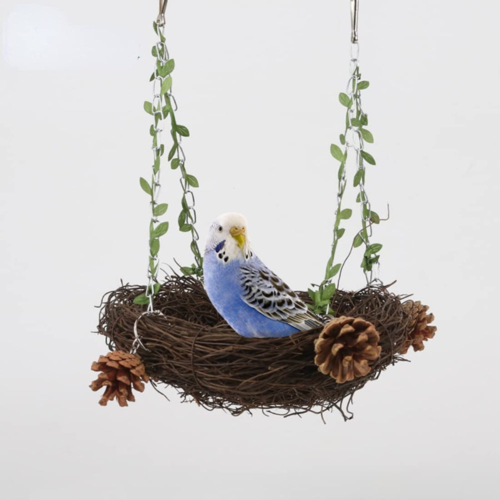 Barn Eleven parrot bells toy encourages playful interaction.