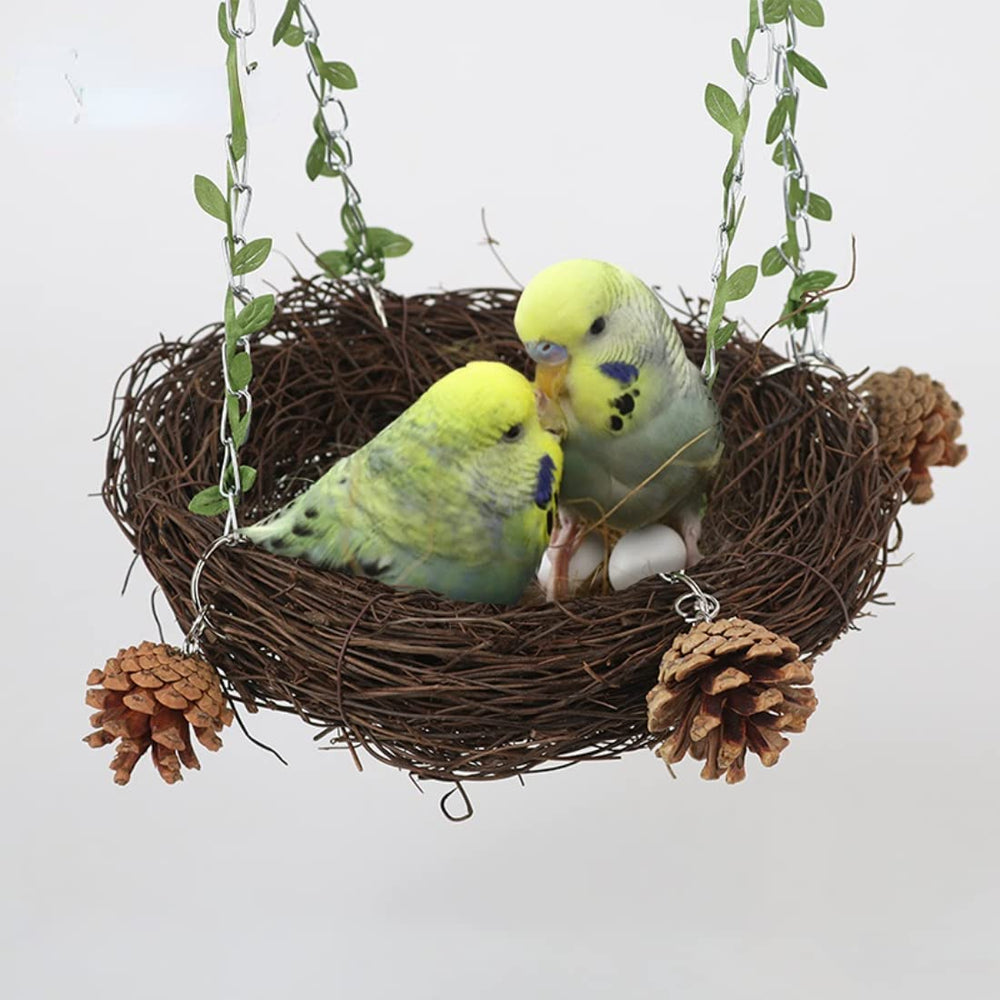 Barn Eleven rattan nest safe secure perch for calm cage time.