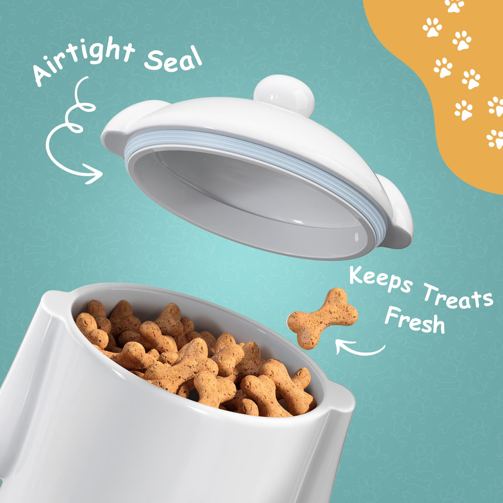 Airtight lids with silicone ring seal moisture in Barnyard Designs jars.