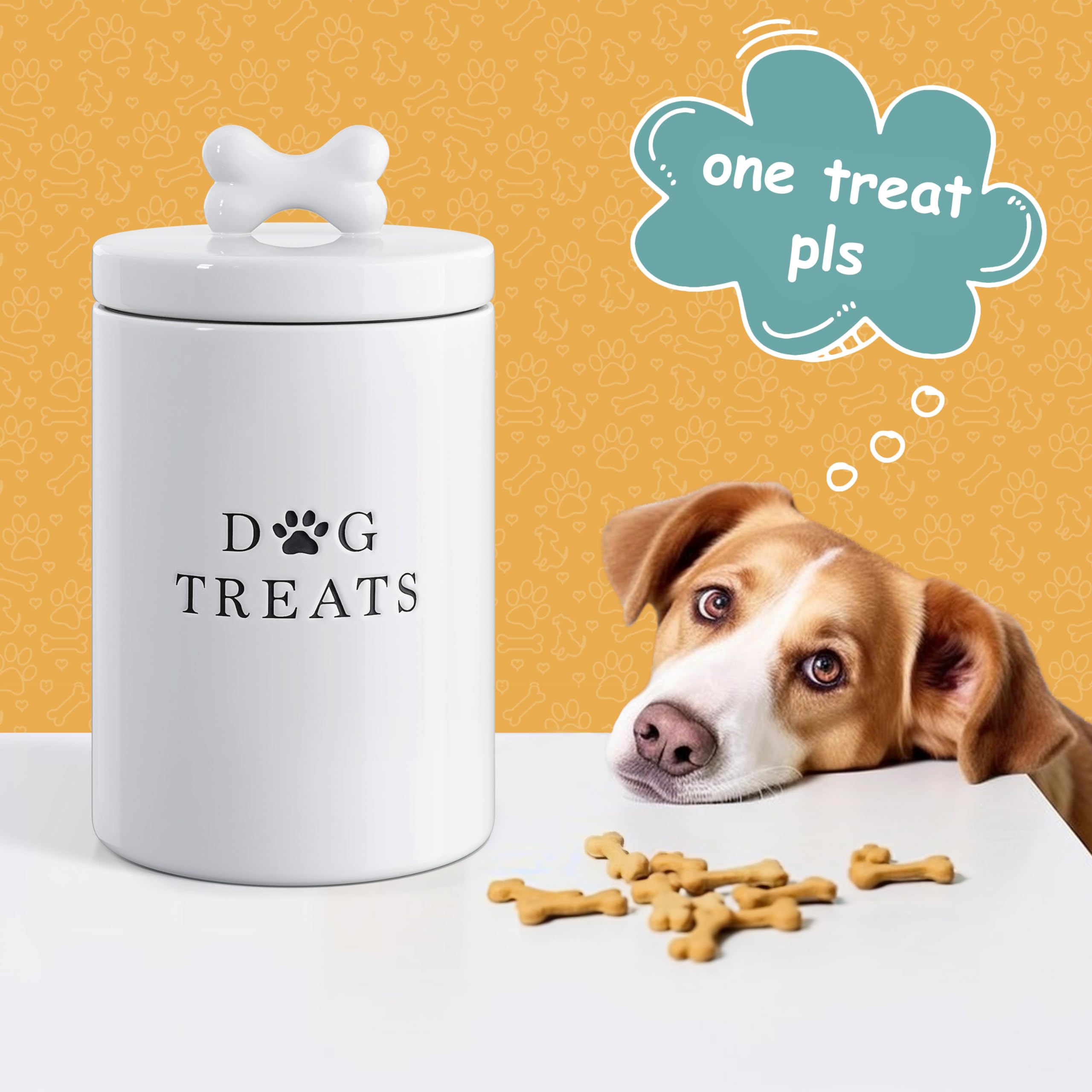 Barnyard Designs durable ceramic storage jar with moisture-resistant seal.