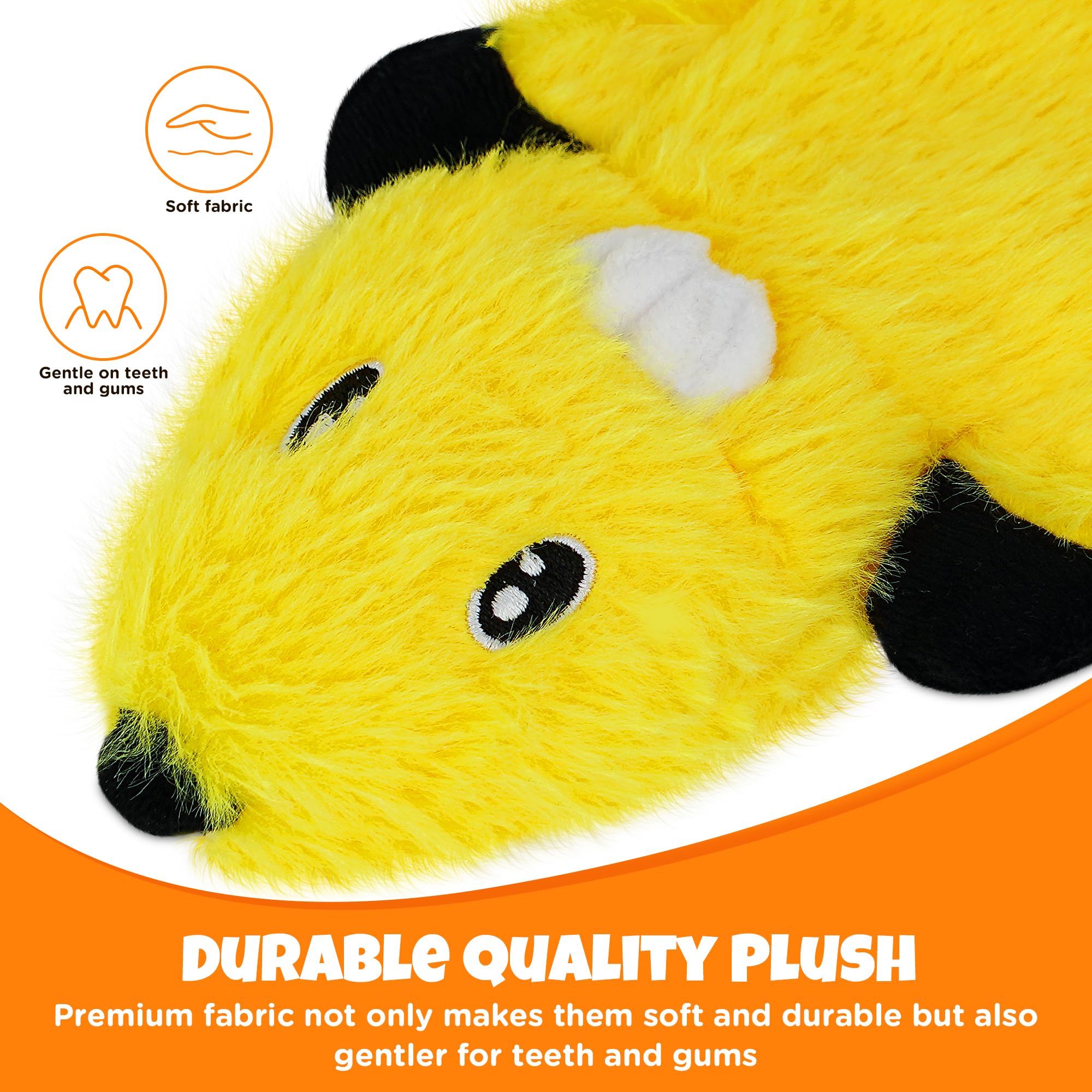 BARRGALIN Fox No Stuffing Squeak Toy for engaging training sessions